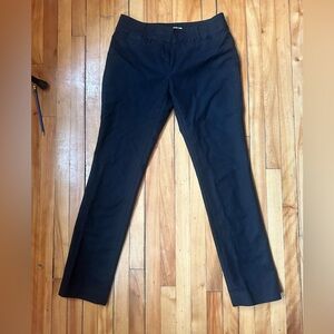 White House Black Market Black Pants Size 2R Slim Fit, Ankle Length, 98%Cotton